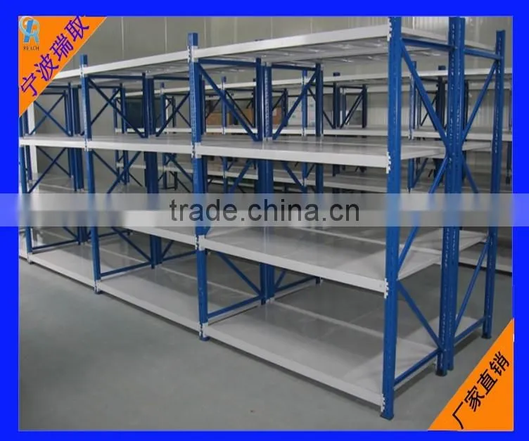 Medium Duty Metal Racking / Storage Rack Warehouse Steel Shelving
