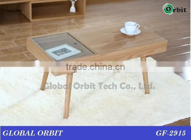 Home furniture Steel Center Table Modern Glass Nesting Table