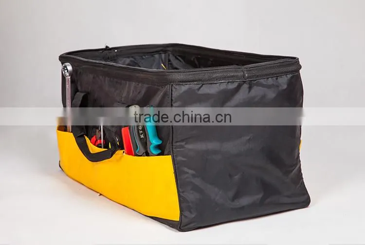 Large capacity fold electrical tool kit bag