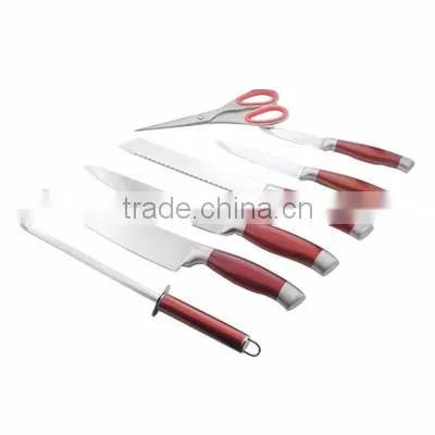 FINE STAINLESS STEEL UTILITY KNIFE WITH PLASTIC HANDLE