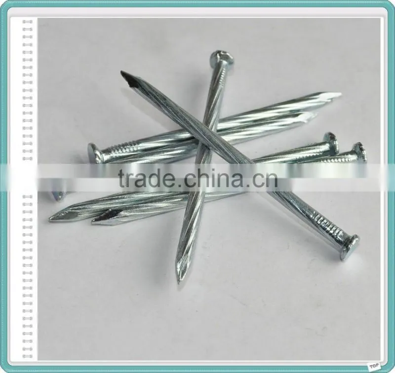 Galvanized Grooved/Angular Spiral Concrete Construction Nails