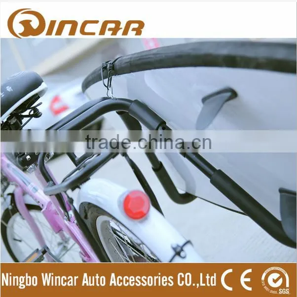 surf board rack for bike using