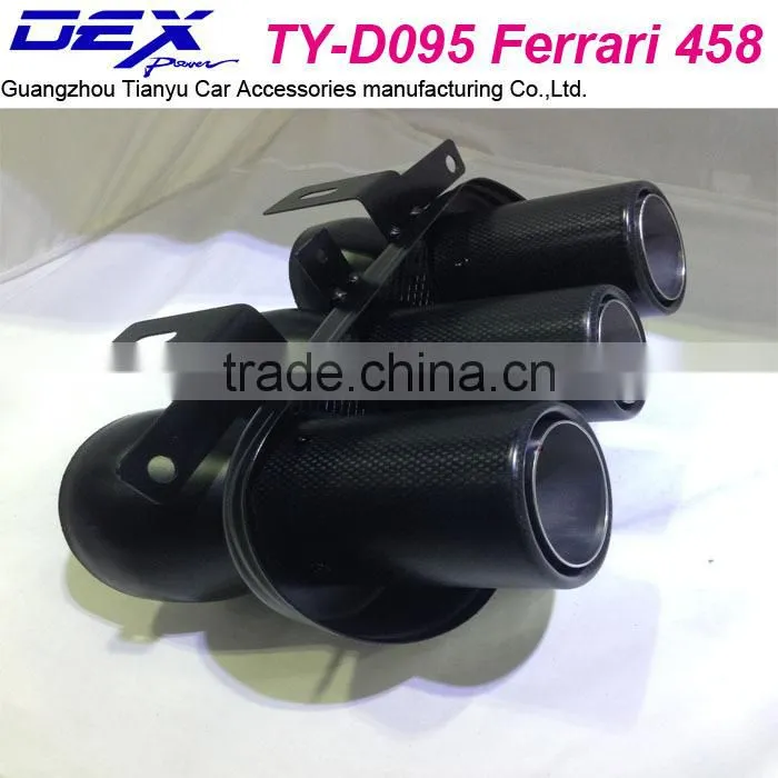 Auto f-errari 458 carbon fiber muffler tip