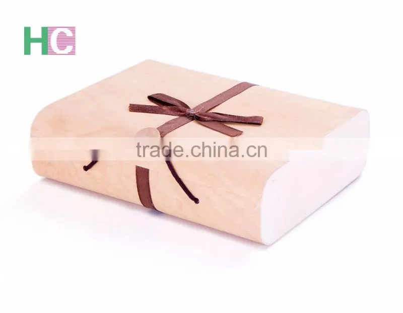 lightweight logo engraved wood candle boxes