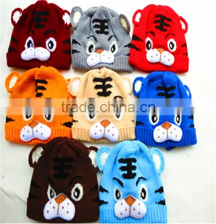 2014 winter wool kintted kids wool hat