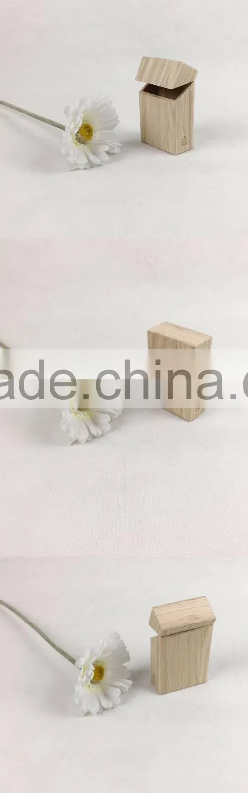 2017 new style OAK material luxury handmade small cigarette box