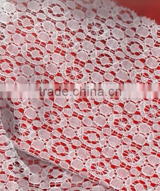 R&H dress/decoration/bra lace trim Polyester Laces Fabric For Wedding george lace fabric african