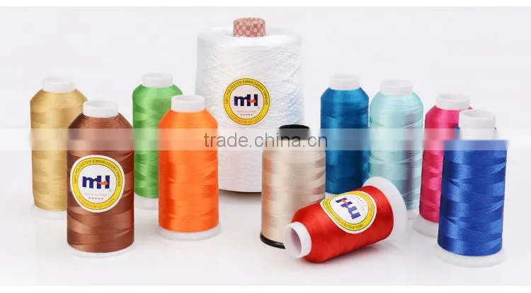 Polyester filament embroidery thread