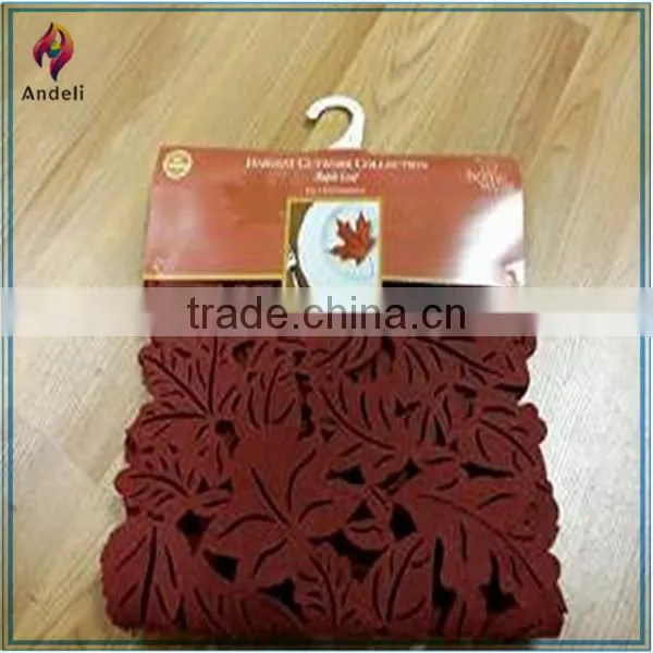 Custom Style Maple Leaf Felt Centerpiece Tablerunner for party decoration
