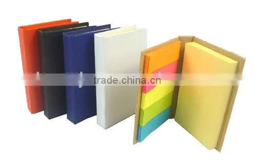 Hard kraft cover pocketbook with colorful paper-tape made in China