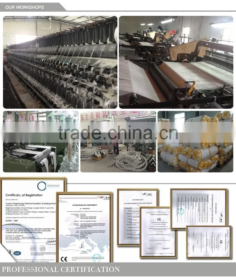 professional manufacturer of braided ceramic fiber round rope