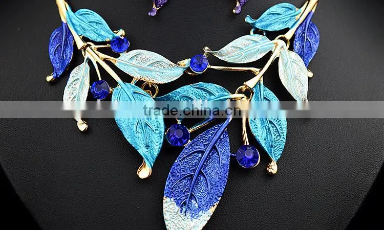 New Women Rhinestone Crystal Necklace Earring Wedding Bridal Jewelry Set