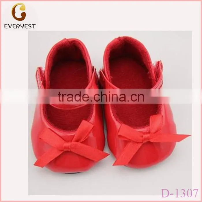 new style PU leather 18 inch doll dress shoes