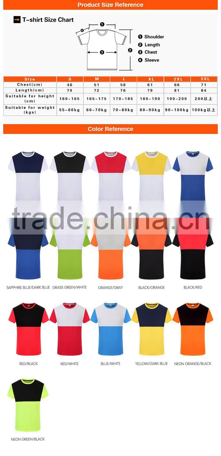 Contrast Color Moisture Wicking Neck Taped Dry Fit t-shirt