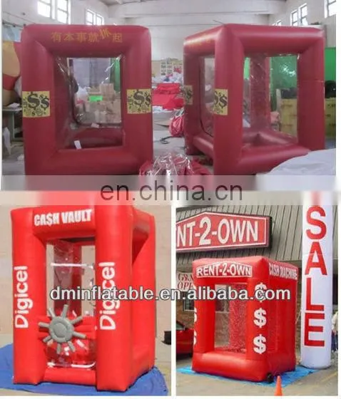 High quality Cash cube inflatable money machine carnival game ( K-2# )