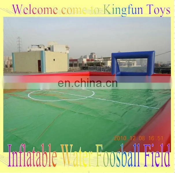Best price inflatable soccer field with entrance