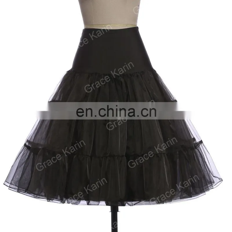 22 Colors Available Grace Karin Women A-line Short Retro Dress Vintage Crinoline Rockabilly Petticoat Underskirt CL008922-3