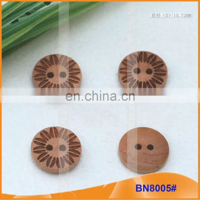 Natural Wooden Buttons for Garment BN8005