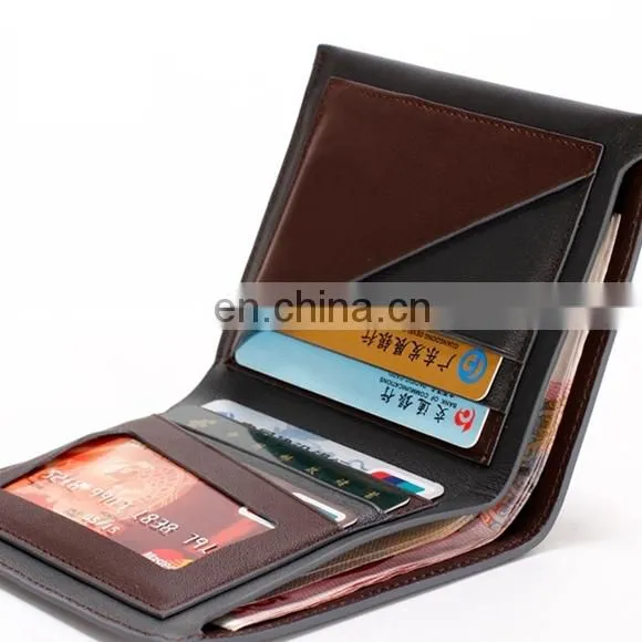 TRENDY CUSTOM WHOLESALE NAME BRAND HANDMADE LEATHER WALLET FOR MEN