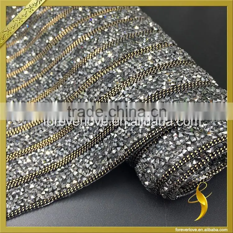 Hot fix bling rhinestone mesh sticky back pattern rhinestone sheets FRM-240