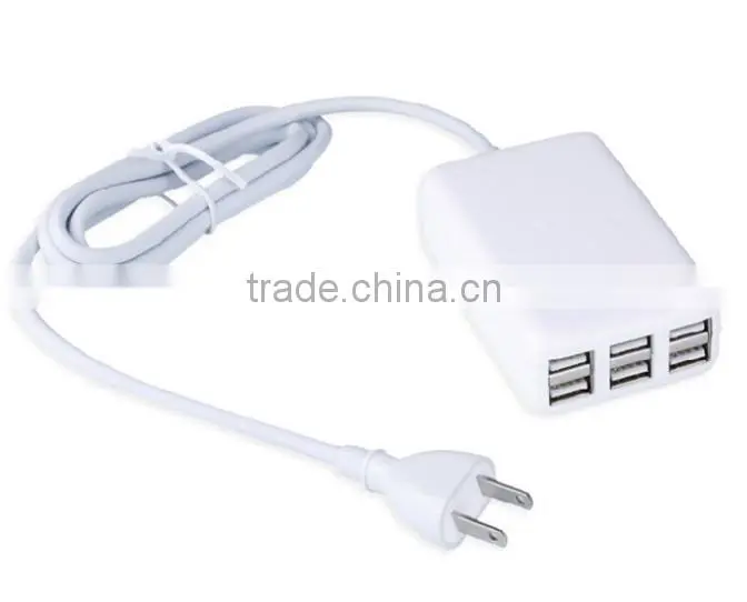 hot new products 30 watt 6 port usb desktop rapid charger