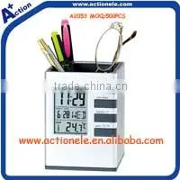 Digital Table Alarm Pen holder Clock