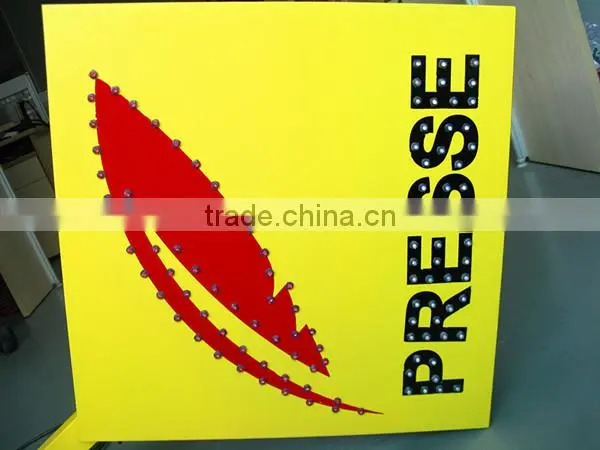 2015 new design led open signs with remote/presse led sign/outdoor led presse signs with infrared remote control