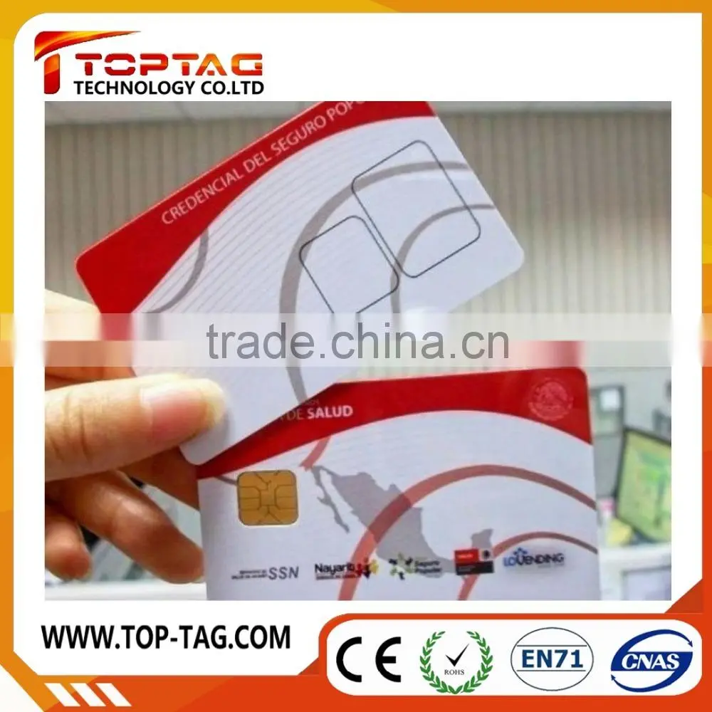 ISO7816 Contactless Smart CPU Card with magnetic stripe