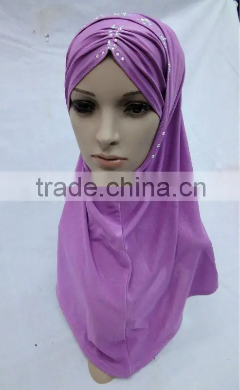 A455 Popular beaded al amira scarves HIJAB