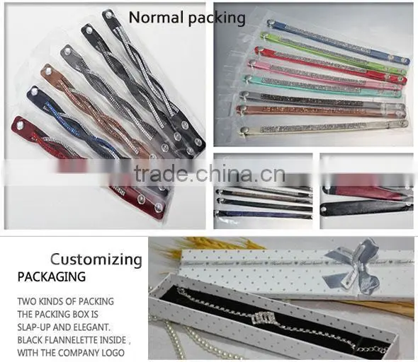 2015 fashion elastic Stainless Steel slap Bracelet