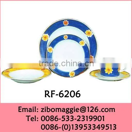 Hot Sale Oversized Ceramic Unbreakable Dinnerware Set for Promotion Daily Use