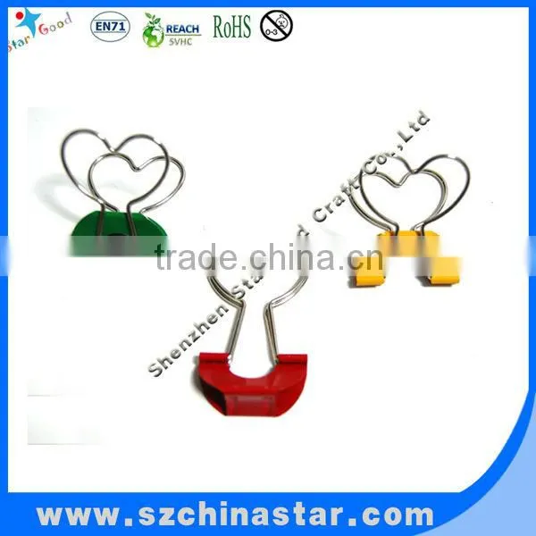 Wholesale love shaped paper clips with beautiful PP box packing