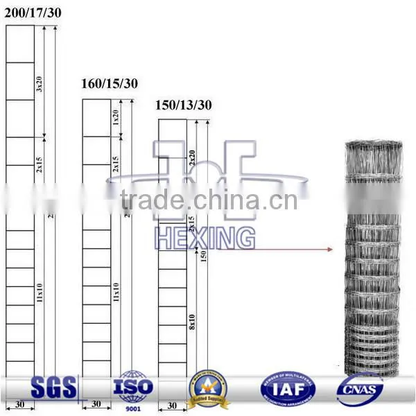 High Quality Hot-dipped Galvanized Field Fence