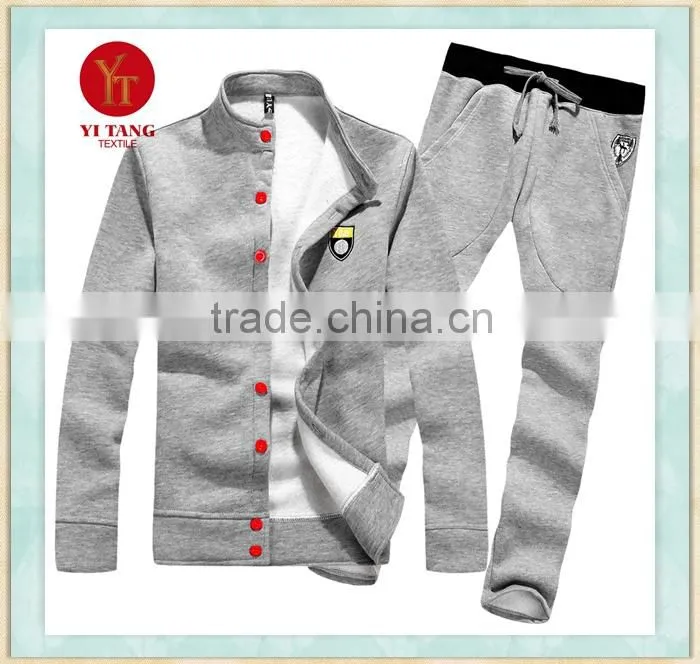 Korean style men heavy fleece sweater for winter