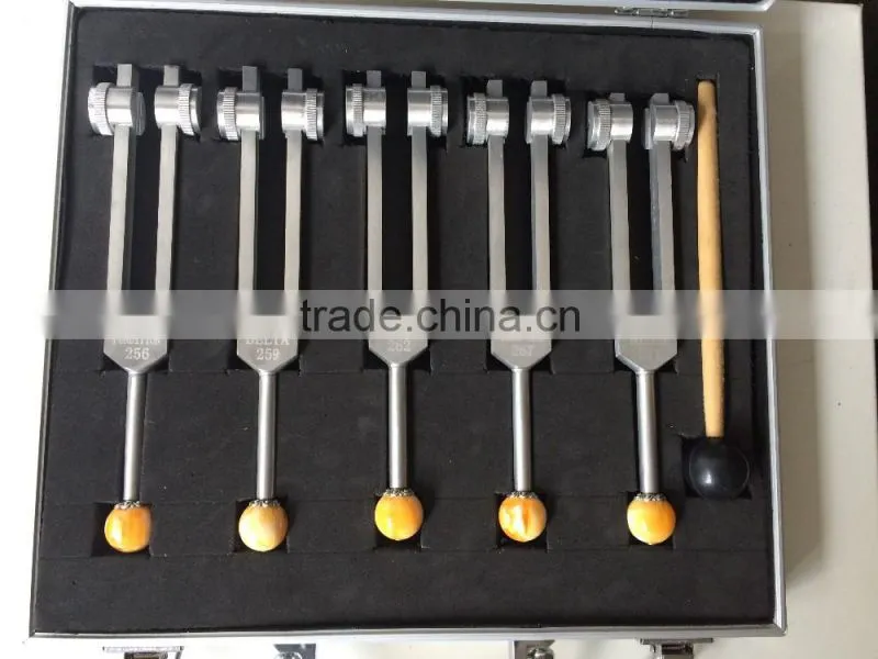 PITCH 512 HZ Hight ROOT CHAKRA HARMONIC SPECTRUM TUNING FORK SET