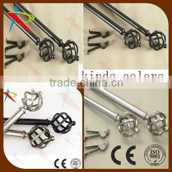 Brown classic european fashion metal curtain rod
