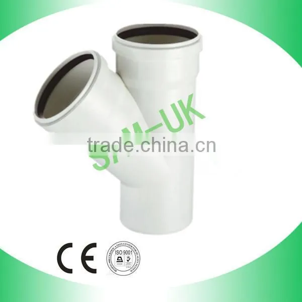 CHINA FACTORY PVC PIPE FITTINGS NBR5688 TEE WITH SOCKET FOR WASTING WATER
