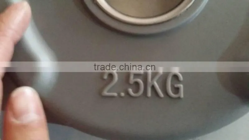 Home gym equipment PU weight plate barbell weight plate