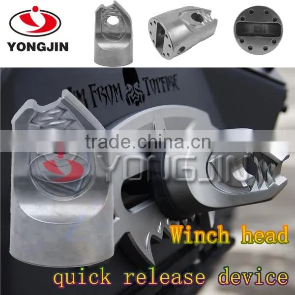 Factory promote top quality quick remove head winch device for Jeep wrangler SUV ATV offroad vehicals
