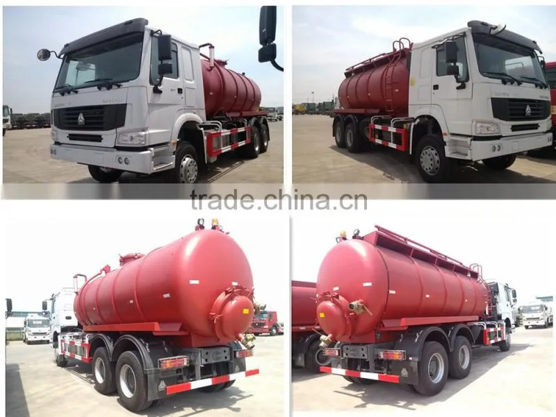 Japanese style SINOTRUK HOWO sewage suction truck for sale