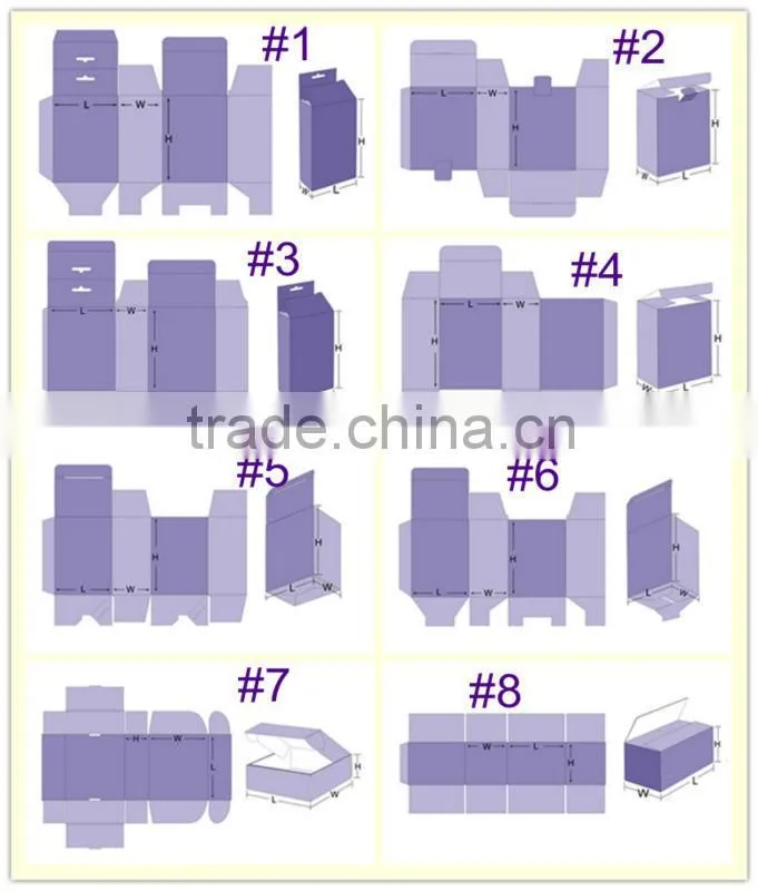 Folding carton boxes hanging display box