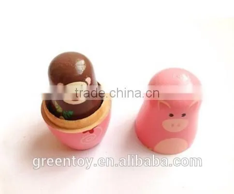 wooden block game wood doll