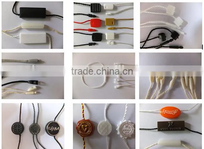 quality string seal tag, hang tag string, garment plastic seal tag Cold seal tag actory wholesale cheap battery operated stri