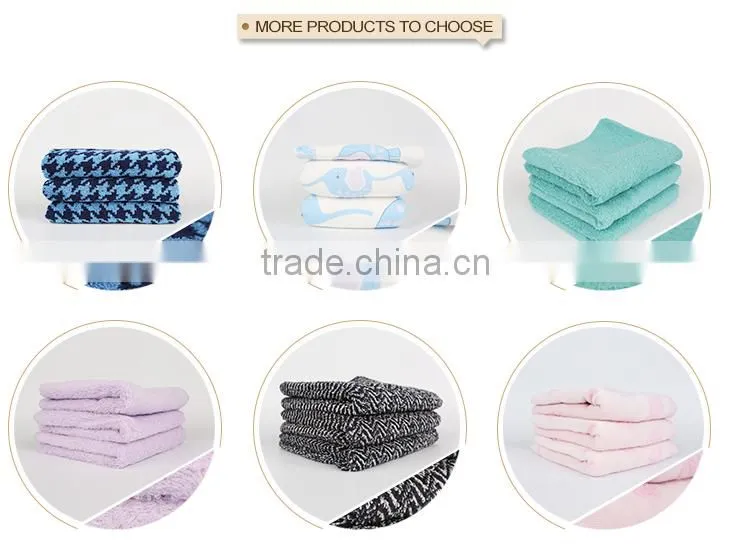 Embroidery elegant pure color High quality terry towel for hotels