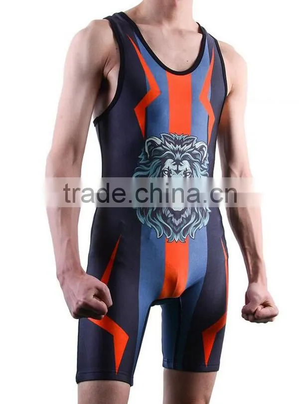Polyester/spandex plus size wrestling singlets 5xl,state wrestling singlets