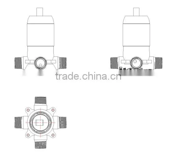 Pressure balancing diverter valve for bath & shower , brass shower valve