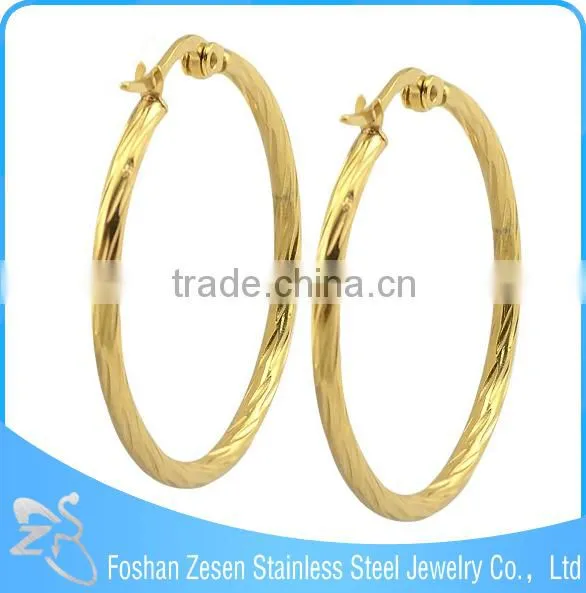 ZS17268 beautiful designed hoop earrings 2 gram gold beautiful designed earrings