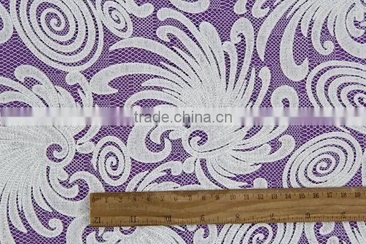 wholesale cheap polyester guipure lace fabric with high quality for underwear