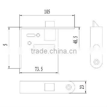 Aluminium window handle lock with pin