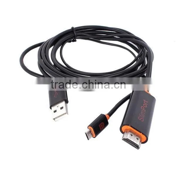 MyDP Full HD 1080P Newly Nexus Cable For LG G2 G3 G4 D801 Slim Port Slimport Adapter to HD A Micro USB to USB Phone MHL Cables